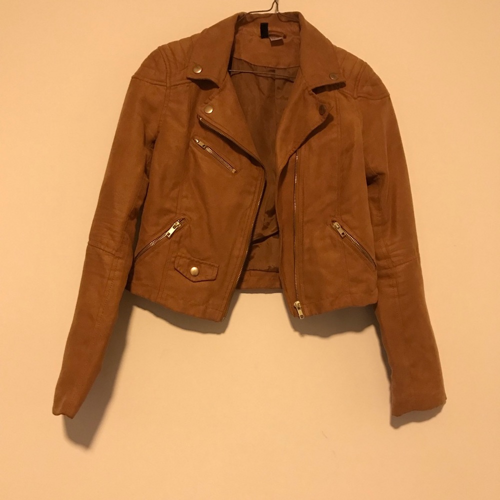 Brown cropped jacket